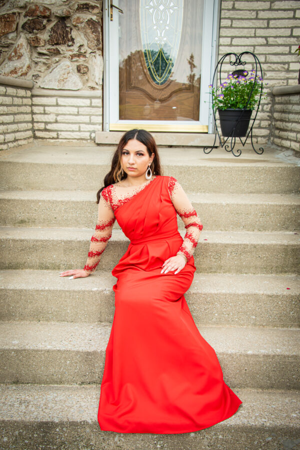 Red Couture Dress