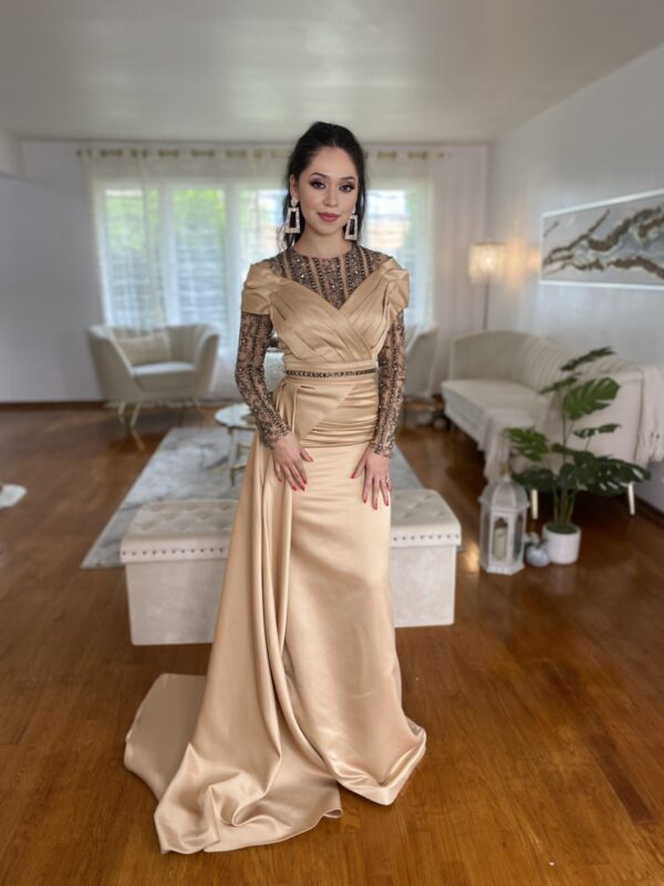 Champagne Couture Dress