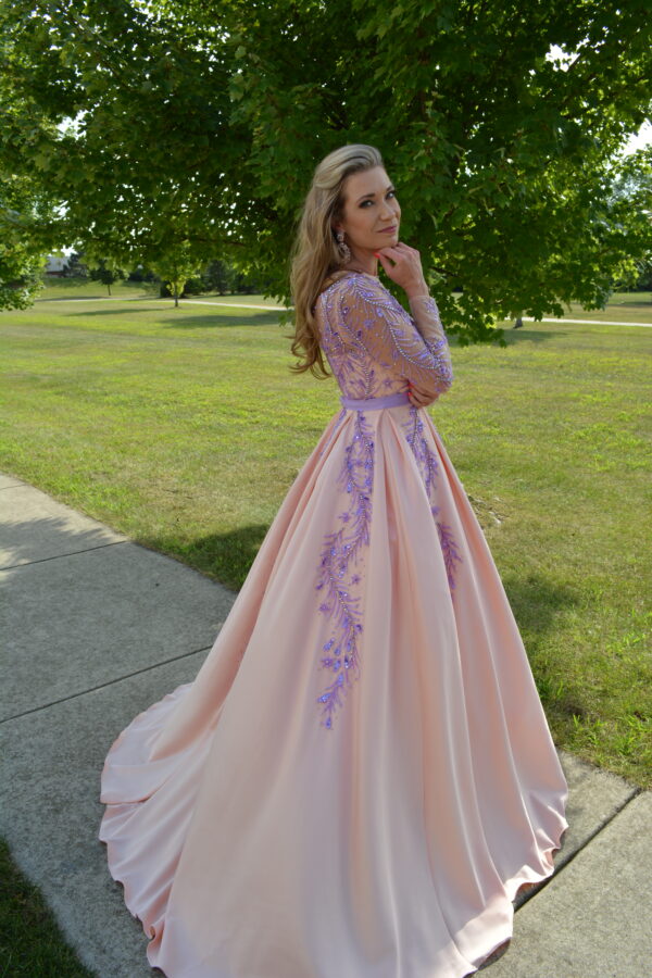 Peach Fuzz Ball Gown