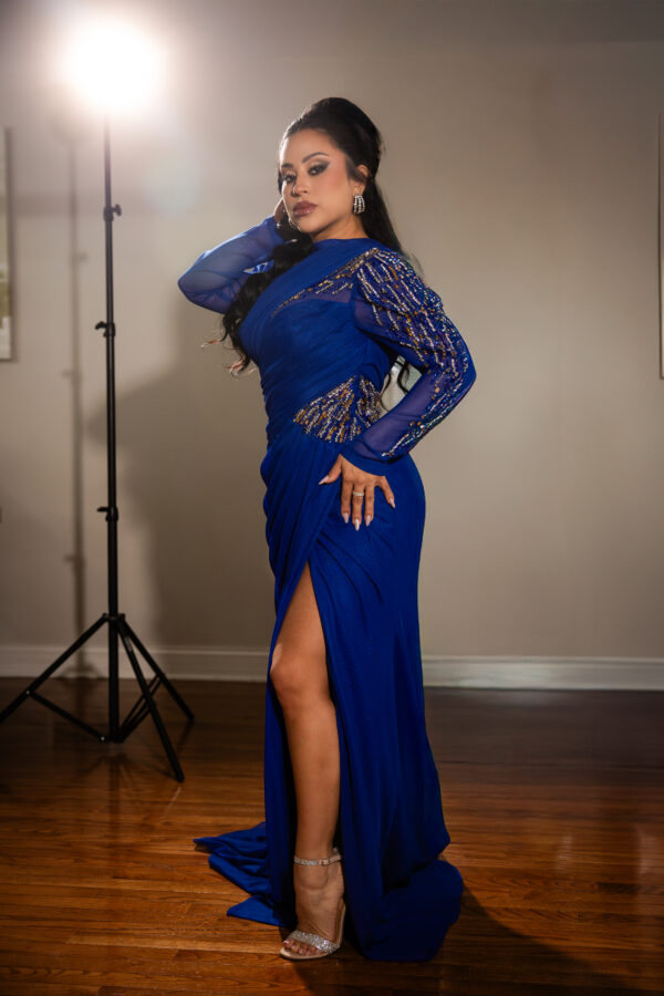 ROYAL BLUE DRESS - Image 4