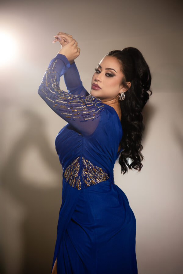 ROYAL BLUE DRESS - Image 2